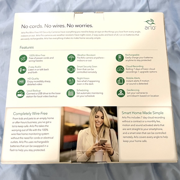 Arlo Pro 100% Wire Free 2 HD Security Indoor/Outdoor Cameras - Picture 3 of 12